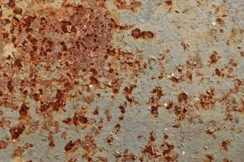 Red rusty on metal sheet texture background rusty pattern Foto stock