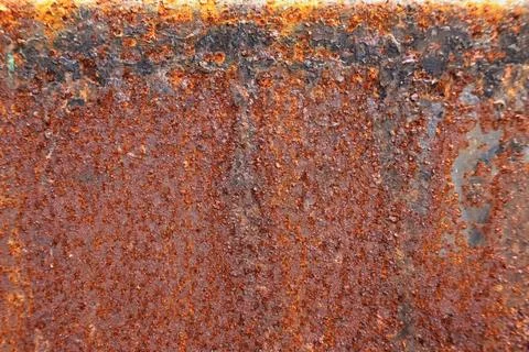Red rusty on metal sheet texture background rusty pattern 스톡 사진
