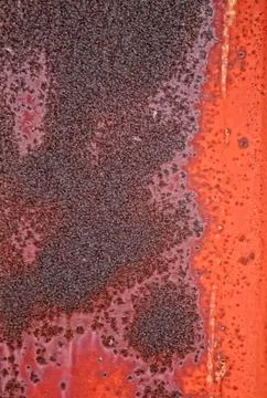 Red rusty metal texture Stock Photos