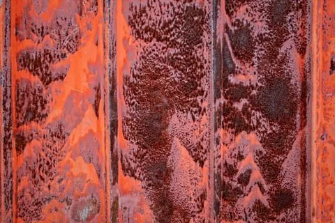 Red rusty metal texture Stock Photos