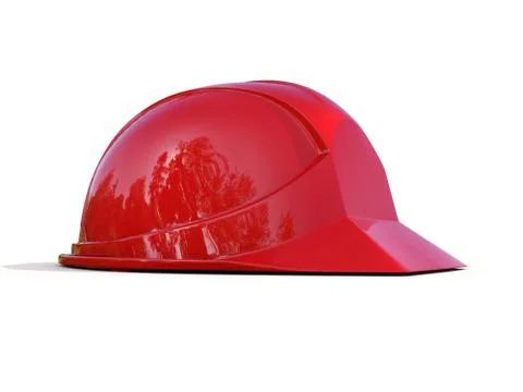 Red safety helmet Stock Illustration