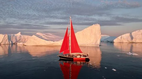 Red sail Stock Photos