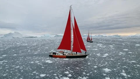 Red sail Stock Photos