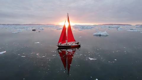 Red Sail Stock Photos