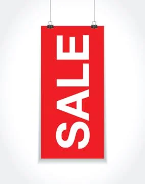 A red sale sign Stock Illustration
