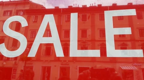 Red sale sing Stock Footage 42617649