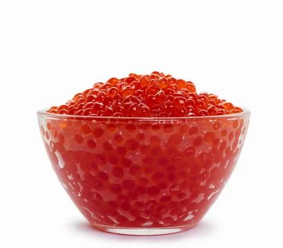 Red salmon caviar Stock Photos