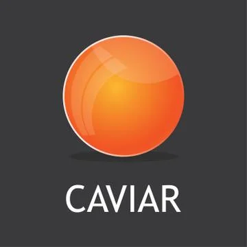 Red salmon Caviar vector Stock Illustration