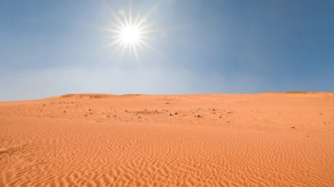 Red sand desert time lapse scene 스톡 동영상 271126706