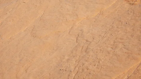 Red sand flowing down the side of dune Vídeo Stock 76936204