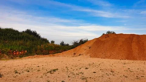 Red sand mount Stock Photos