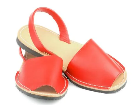 Red Sandals Avarcas Stock Photos