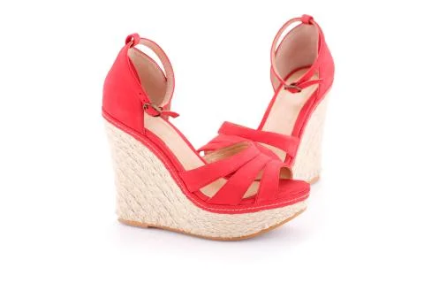 Red sandals Stock Photos
