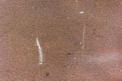 Red Sandstone Block Texture with White Paint Marks and Stains for Background Stock Photos
