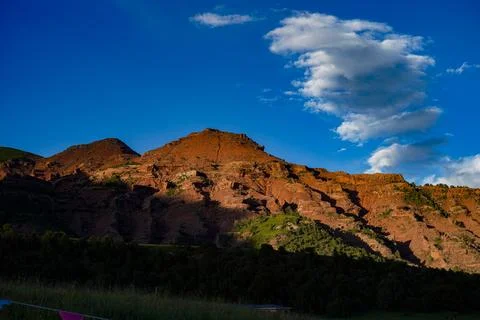 Red Sandstone Flat-Top Canyon Foto stock