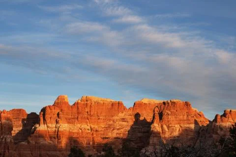 Red sandstone landscape Stock Photos