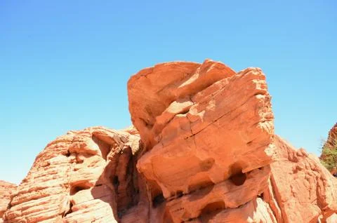 Red Sandstone Rocks Stock Photos