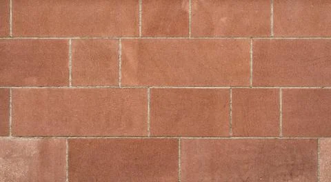 A red sandstone wall 库存照片