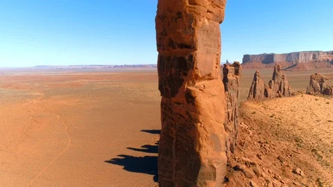 Red sandy landscape in summertime. Video stock 113653482