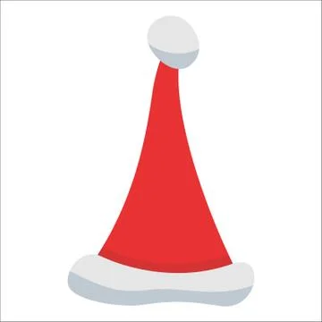 Red Santa Claus Hat Stock Illustration