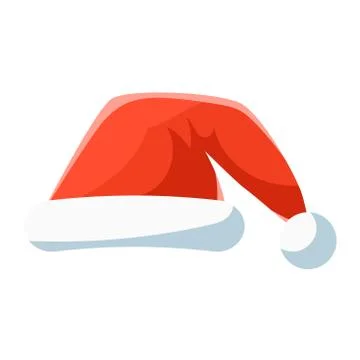 Red Santa hat, Christmas symbol vector Illustration Stock Illustration