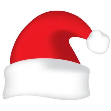 Red Santa hat Illustrazione stock