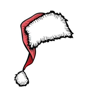 Red Santa's hat イラスト素材