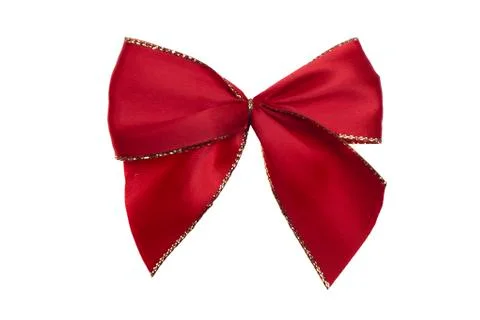 Red satin gift Foto stock