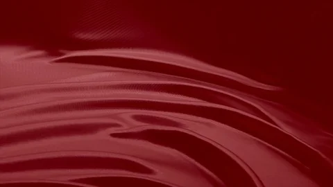 Red satin material on display Stock Footage 100697759