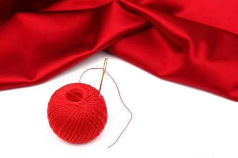 Red satin Stock Photos