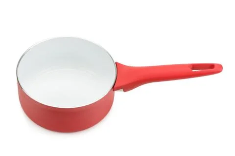 Red saucepan Stock Photos