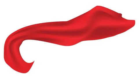 Red scarf Stock Illustration