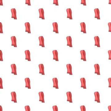 Red scarf winter accessory repeating seamless pattern design Stock Illustration
