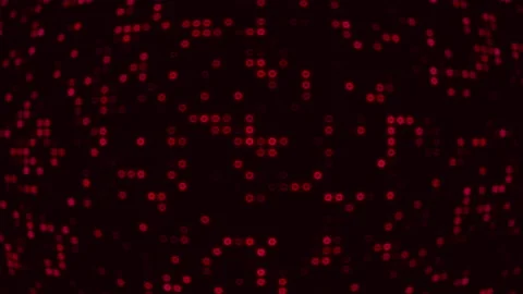 Red Sci-fi Flashing Dots Background In A Seamless Loop Stock Footage 227856214