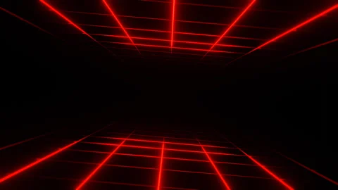 Red Sci-Fi Glow Fishnet Background VJ Loop in 4K Stock Footage 247202741