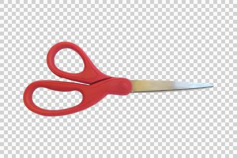Red scissors Foto stock