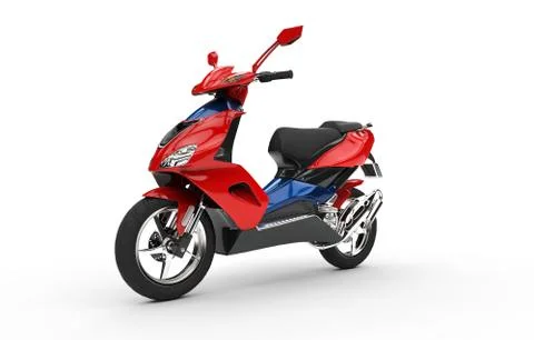 Red Scooter Stock Illustration