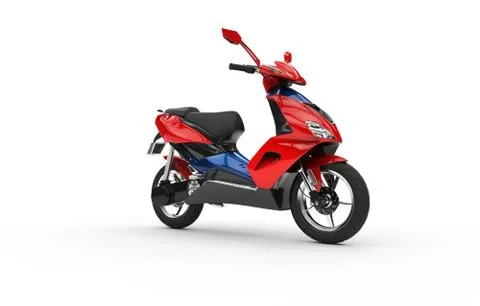 Red Scooter Stock Illustration