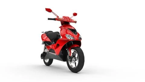 Red Scooter Stock Illustration