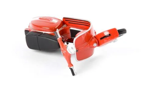 Red scooter Stock Photos
