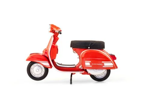 Red scooter Stock Photos