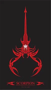 Red Scorpion Stock Illustration