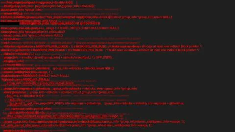 Red screen coding hacker concept animation with glitch. Stock Illustration