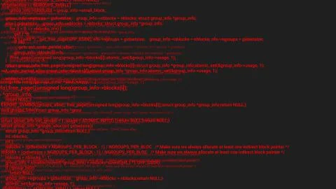 Red screen coding hacker concept animation with glitch. Stock Illustration