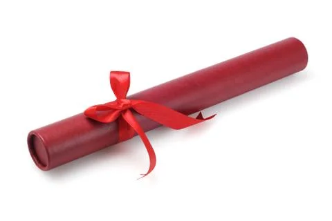 Red scroll container Stock Photos