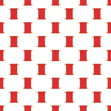 Red scroll pattern repeating royal document background Stockillustratie