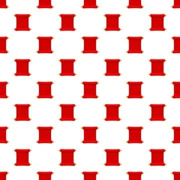 Red scrolls creating seamless repeating pattern background Stock Illustration
