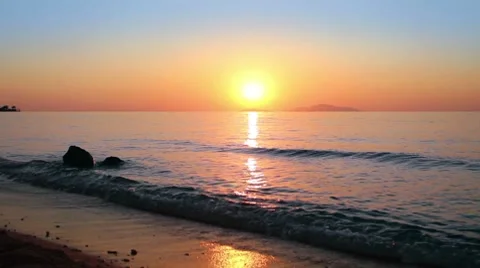 Red sea dawn Video stock 7732696