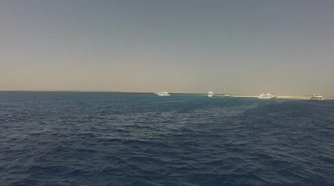 Red sea in Egypt from ship Stock Footage 49035064