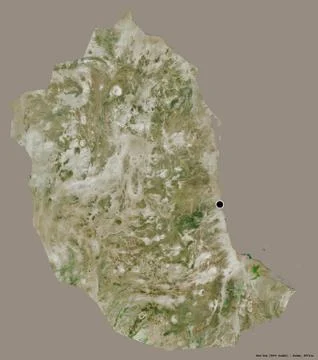 Red Sea, state of Sudan, on solid. Satellite Stock Illustration